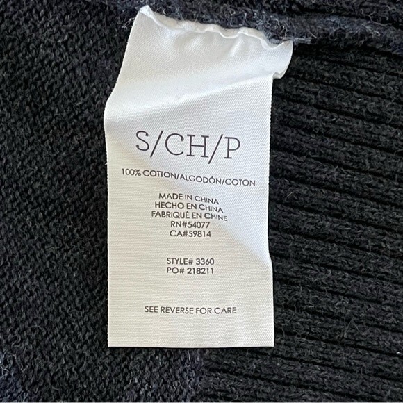 Cabi Open Cardigan Sweater with Key-hole back design in dark Navy Blue. Size S. - Picture 6 of 9